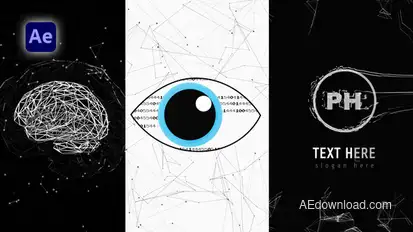 Ai Glitch Logo Reveal Logo Stings template preview