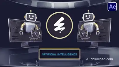 Ai Intro Logo Stings template preview