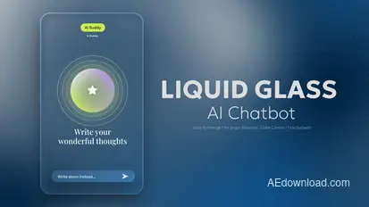 AI Liquid Glass Product Promo template preview
