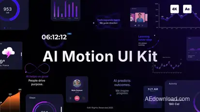 AI Motion UI Kit Elements template preview