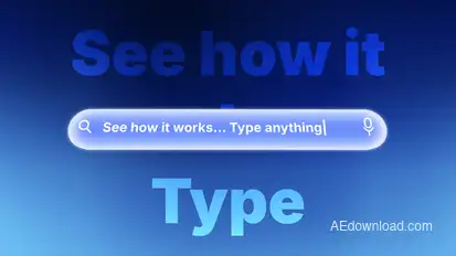 AI SaaS - Search Bar & Chat Elements template preview