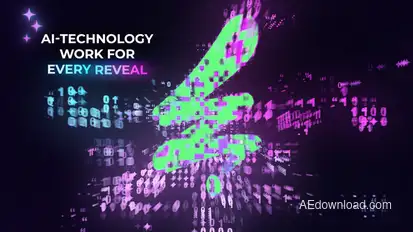 AI Technology Reveal Logo Logo Stings template preview