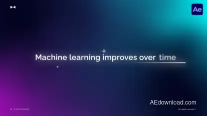 AI Text Animation  AE Titles template preview