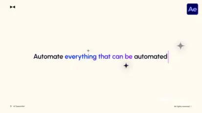 AI Typewriter  AE Titles template preview