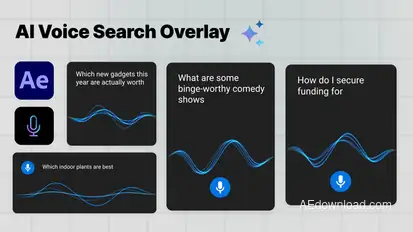 AI Voice Search Bars Elements template preview