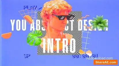 Airbrush Vibes Abstract Intro Openers template preview