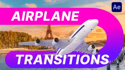 Airplane Transitions v2 Elements template preview