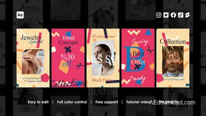 Album Instagram Reels Product Promo template preview