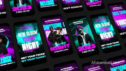 Album Release Instagram Reels Product Promo template preview