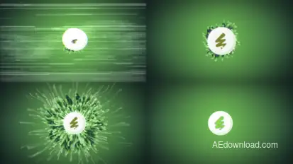 Ambient Particle Logo for After Effects Logo Stings template preview