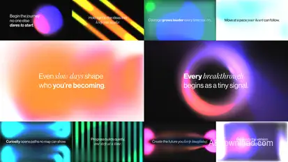 Ambient Text Intro Titles template preview
