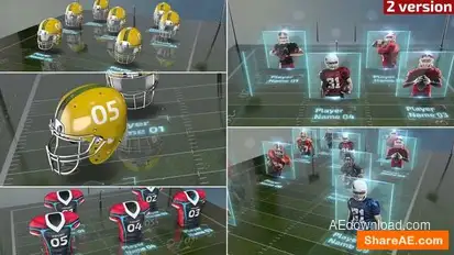 American Football  Lineup Openers template preview