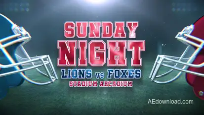 American Football Promo broadcast-packages template preview