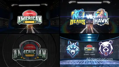 American Football VS 2 Logo Stings template preview
