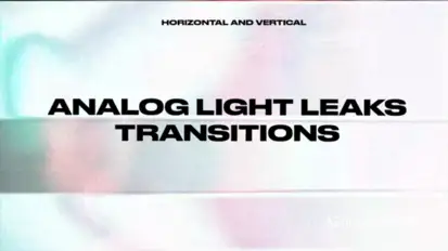 Analog Light Leaks Transitions Elements template preview