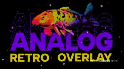 Analog Retro Overlay Elements template preview