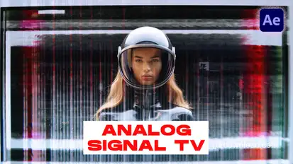 Analog Signal TV Transitions | After Effects Elements template preview