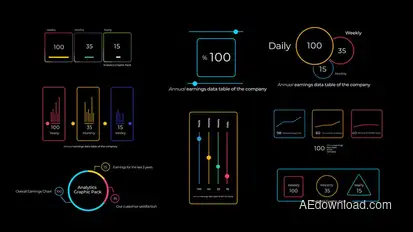 Analytics Graphic Pack Infographics template preview