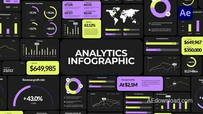Analytics Infographics | Business Graphics & Charts Infographics template preview