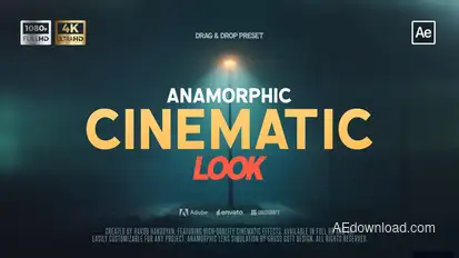 Anamorphic Cinematic Look Elements template preview