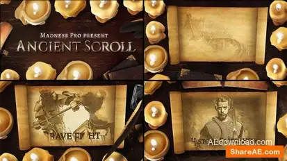 Ancient Scroll History Project Openers template preview