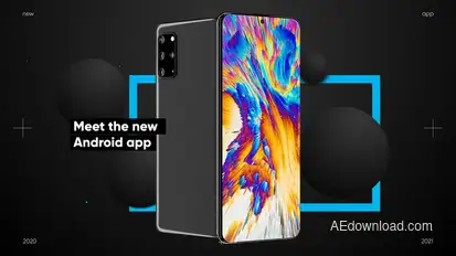 Android app presentation 4K mockup Product Promo template preview