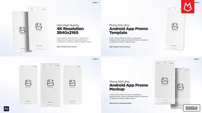 Android App Promo Mockup | S24 Ultra Matte Product Promo template preview