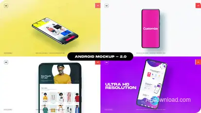 Android Mockup - Package 02 Product Promo template preview