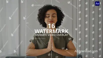 Animate Watermark Video Overlay Elements template preview