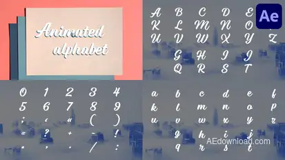 Animated Alphabet | After Effects Titles template preview