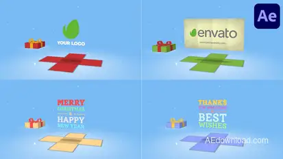 Animated Gift Box | After Effects Titles template preview