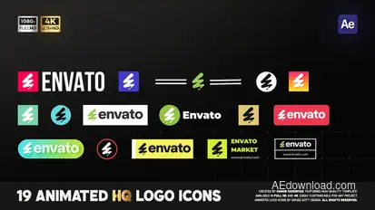 Animated Logo Icons Logo Stings template preview