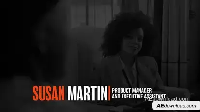 Animated Lower Thirds Titles template preview