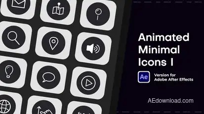 Animated Minimal Icons I Elements template preview