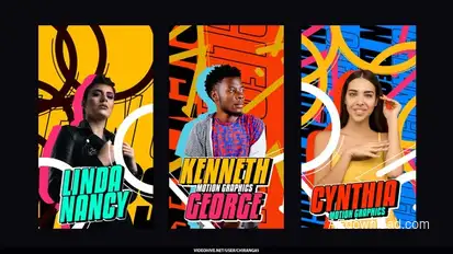 Animated Motion Poster Stories Openers template preview