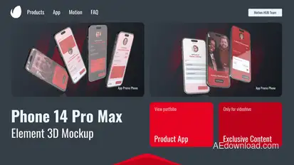 Animated Phone Mockup for App Promo Product Promo template preview