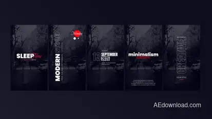 Animated Story titles Titles template preview