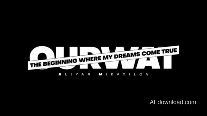 Animated Text Titles template preview