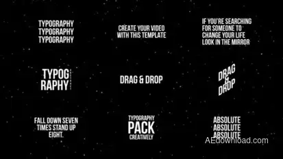 Animated Text Titles | After Effects Titles template preview