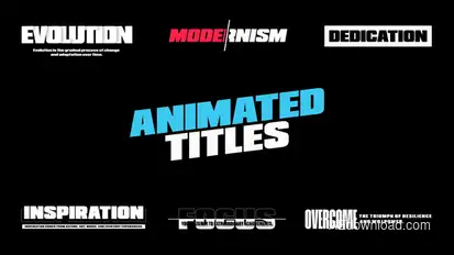 Animated Titles Titles template preview