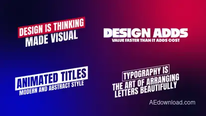 Animated Titles Titles template preview