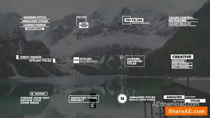 Videohive Animated Titles v1.0 | AE Elements template preview