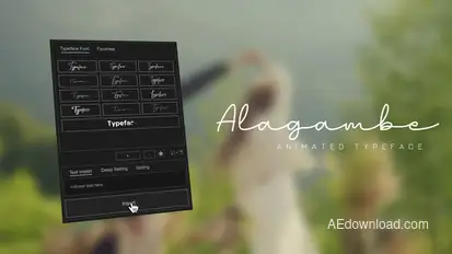 Animated Typeface - Alagambe Titles template preview