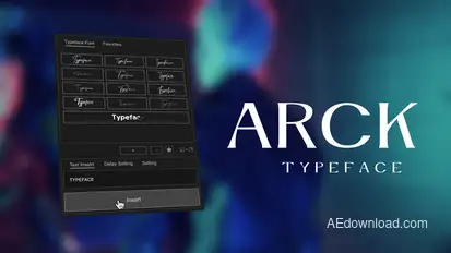 Animated Typeface - Arck Titles template preview