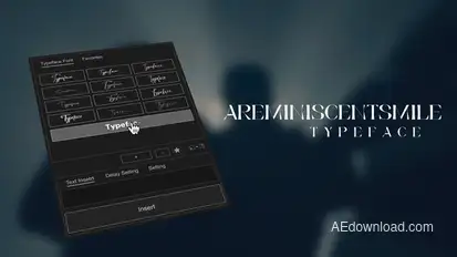 Animated Typeface - Areminiscentsmile Titles template preview