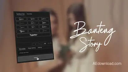 Animated Typeface - Banteng Story Titles template preview