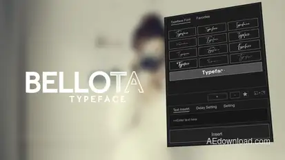 Animated Typeface - Bellota Titles template preview