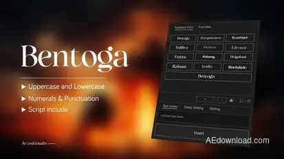 Animated Typeface - Bentoga Titles template preview