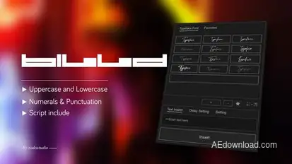 Animated Typeface - BillDing Long Titles template preview