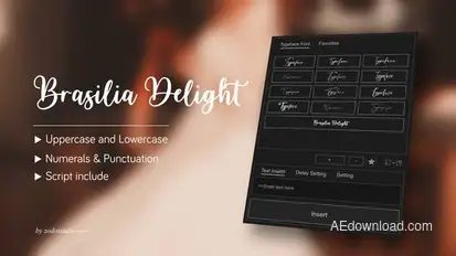 Animated Typeface - Brasilia Delight Titles template preview